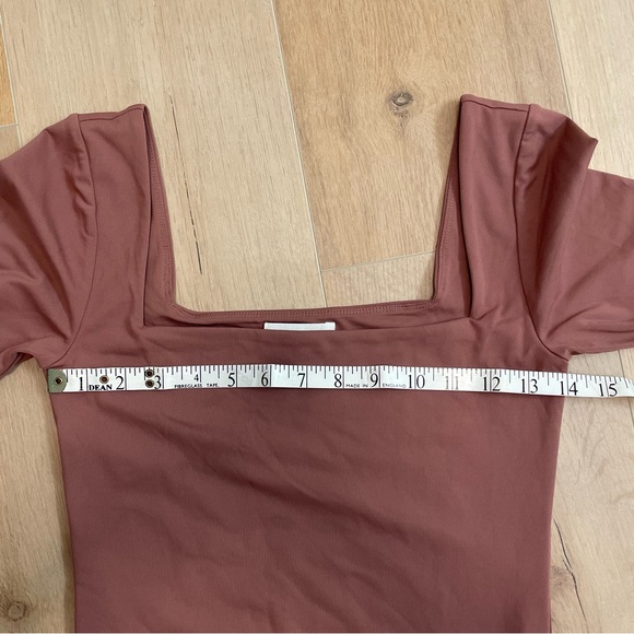 ARITZIA BABATON Square Neck Long Sleeve Mini Dress - Picture 6 of 8